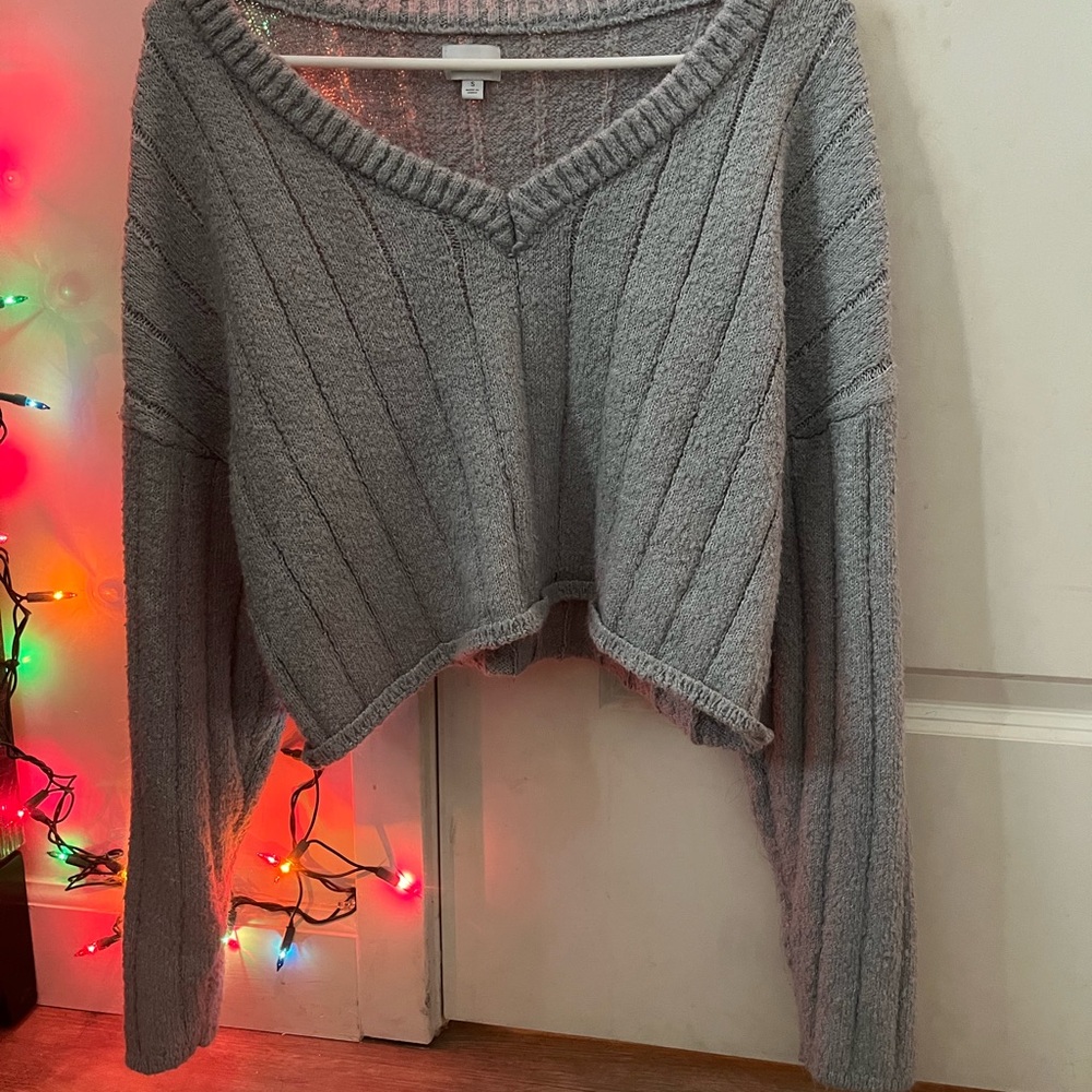 Pacsun Charcoal V-Neck Sweater